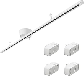 Amazon.co.jp : 共同照明 変換プラグ4個付き 配線ダクトレール 1.5m