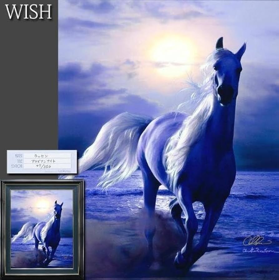 Amazon.co.jp: 真作WISHクリスチャンラッセン Lassen「アラビアン