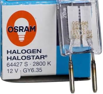 Osram 64427 S Halogen Bulb 20 W 12 V GY6.35 40 x 1 - Amazon.com