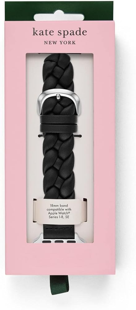 Amazon.com: kate spade new york women's black leather band for