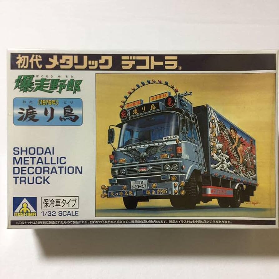 アオシマ初代メタリックデコトラ流れ星走るデコトラ影法師