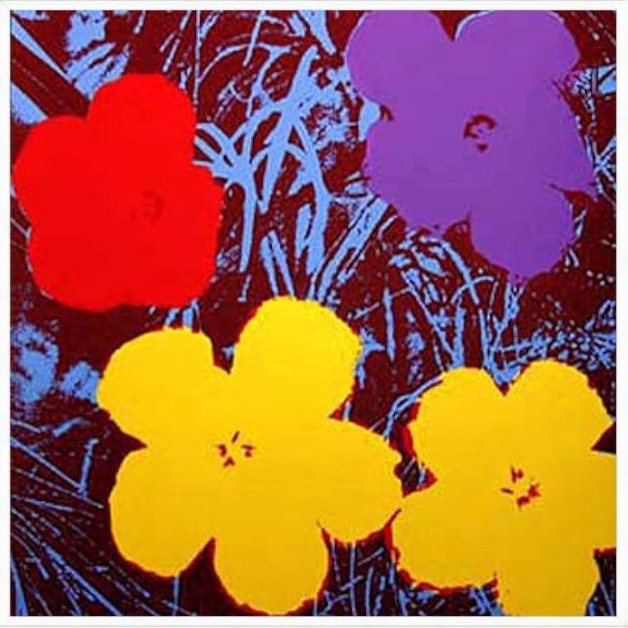 Sunday B Morning フラワーズ（ウォーホル）ポスター Amazon.co.jp