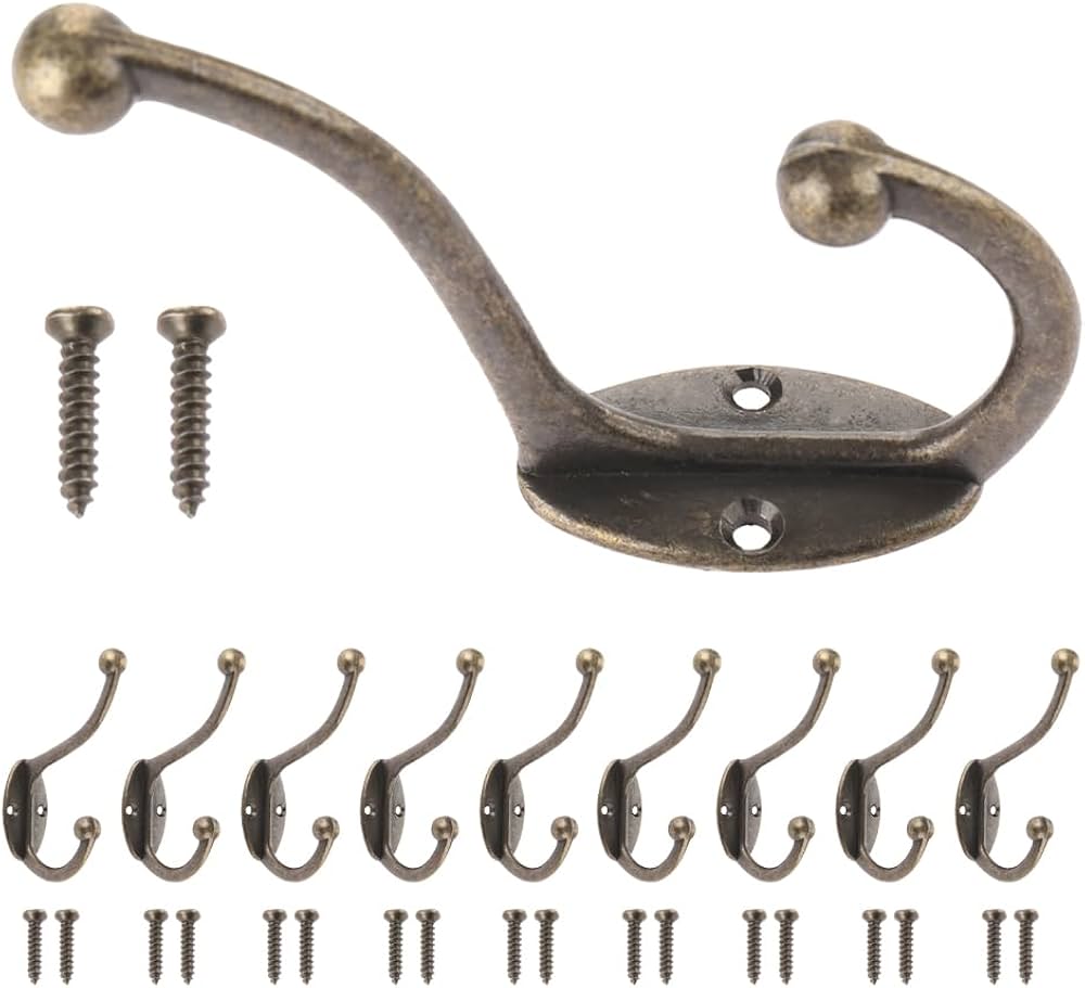 Amazon.co.jp: 帽子掛けフック アンティーク調 フック 壁掛け 壁フック
