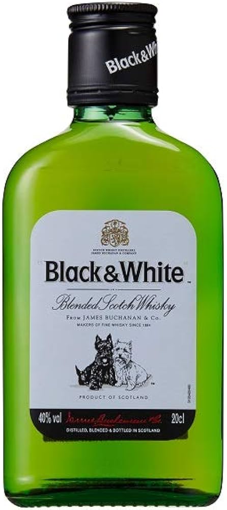 Amazon.co.jp: ブラック&ホワイト [ ウイスキー イギリス 200ml×12本