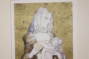 Amazon.co.jp: 藤田嗣治 エスタンプリトグラフ 「マドンナ」 150部