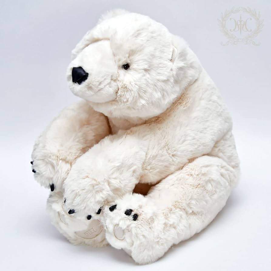 アーティストベア くま 熊 海外作家様 ぬいぐるみ 白熊ちゃん 大きい