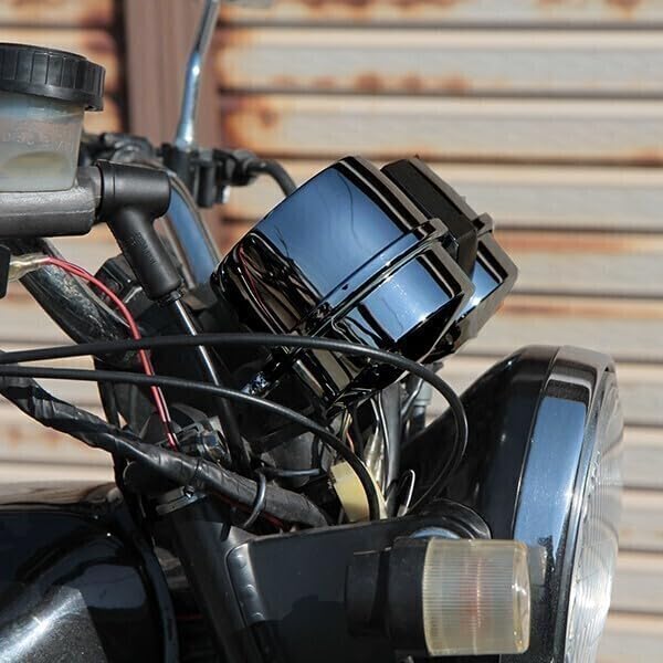 547】 Z400FX メーターカバーセット ブラッククローム 上下セット