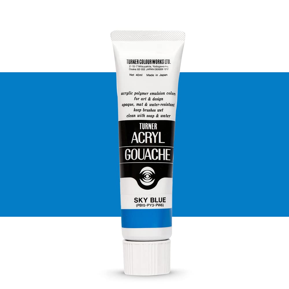 Amazon | ターナー色彩(Turner Color) アクリルガッシュ スカイブルー