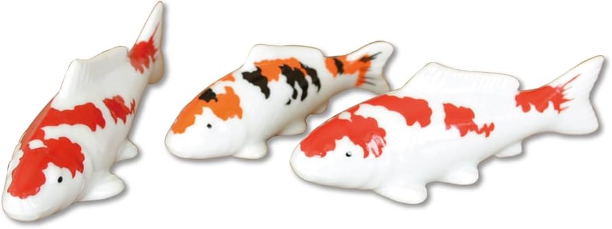 Amazon.co.jp: 鯉 置物 インテリア 飾り物 陶器 かわいい 小さな置物