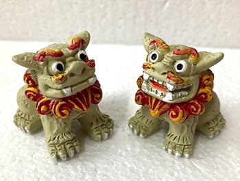 Amazon.co.jp: シーサー 置物 魔除けシーサーコンパクト : ホーム