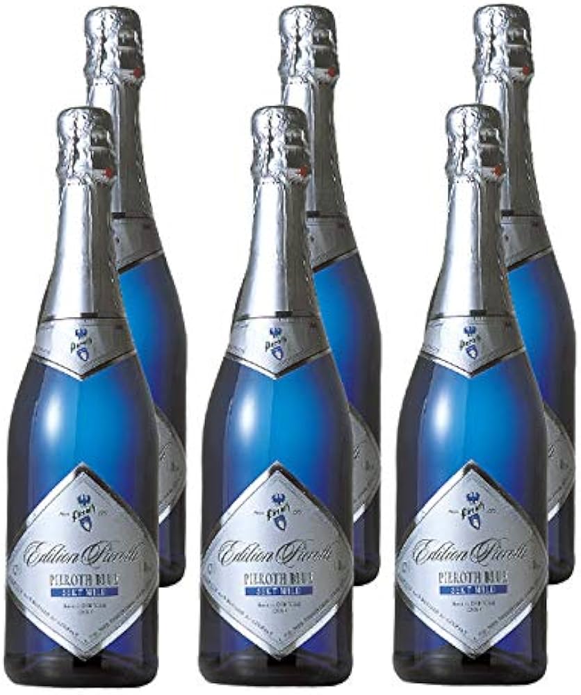 Amazon.co.jp: Pieroth Blue Zekt Mild Set of 6 German Sparkling