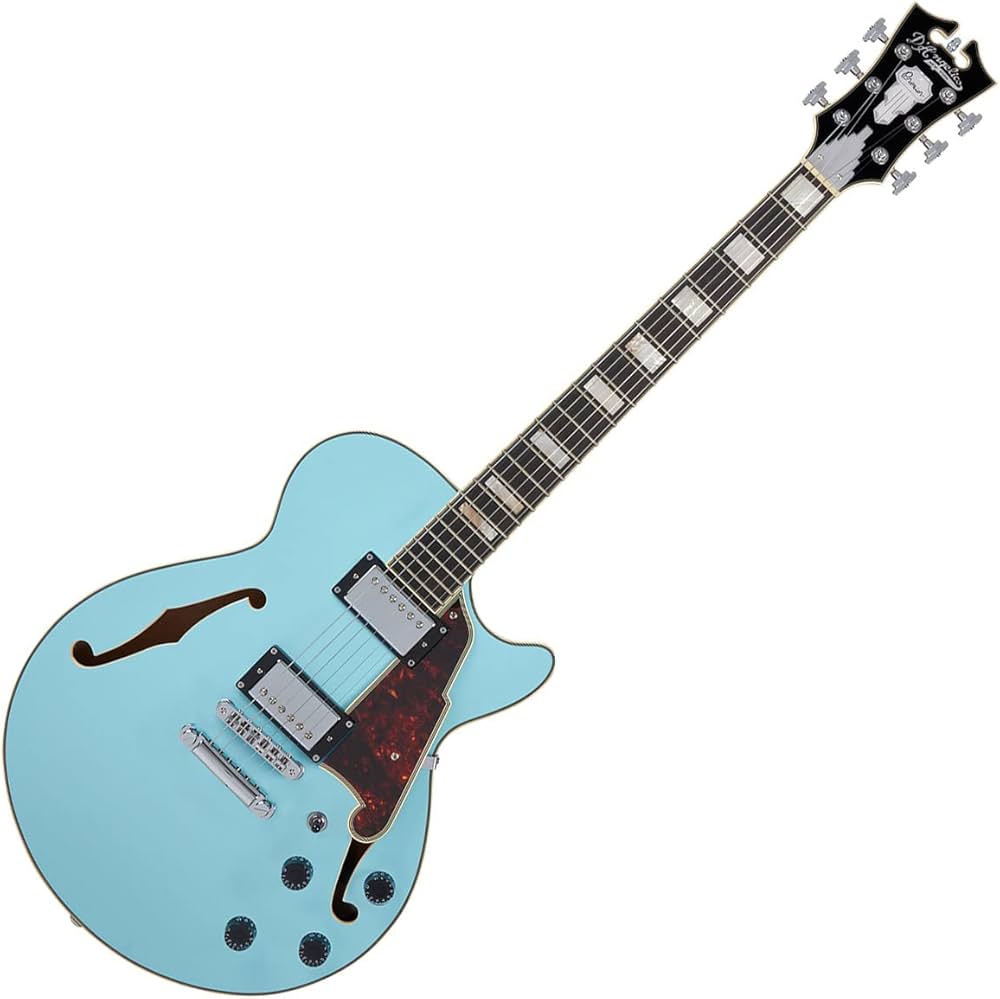 D'Angelico Premier SS Semi-hollowbody Electric Guitar - Sky Blue