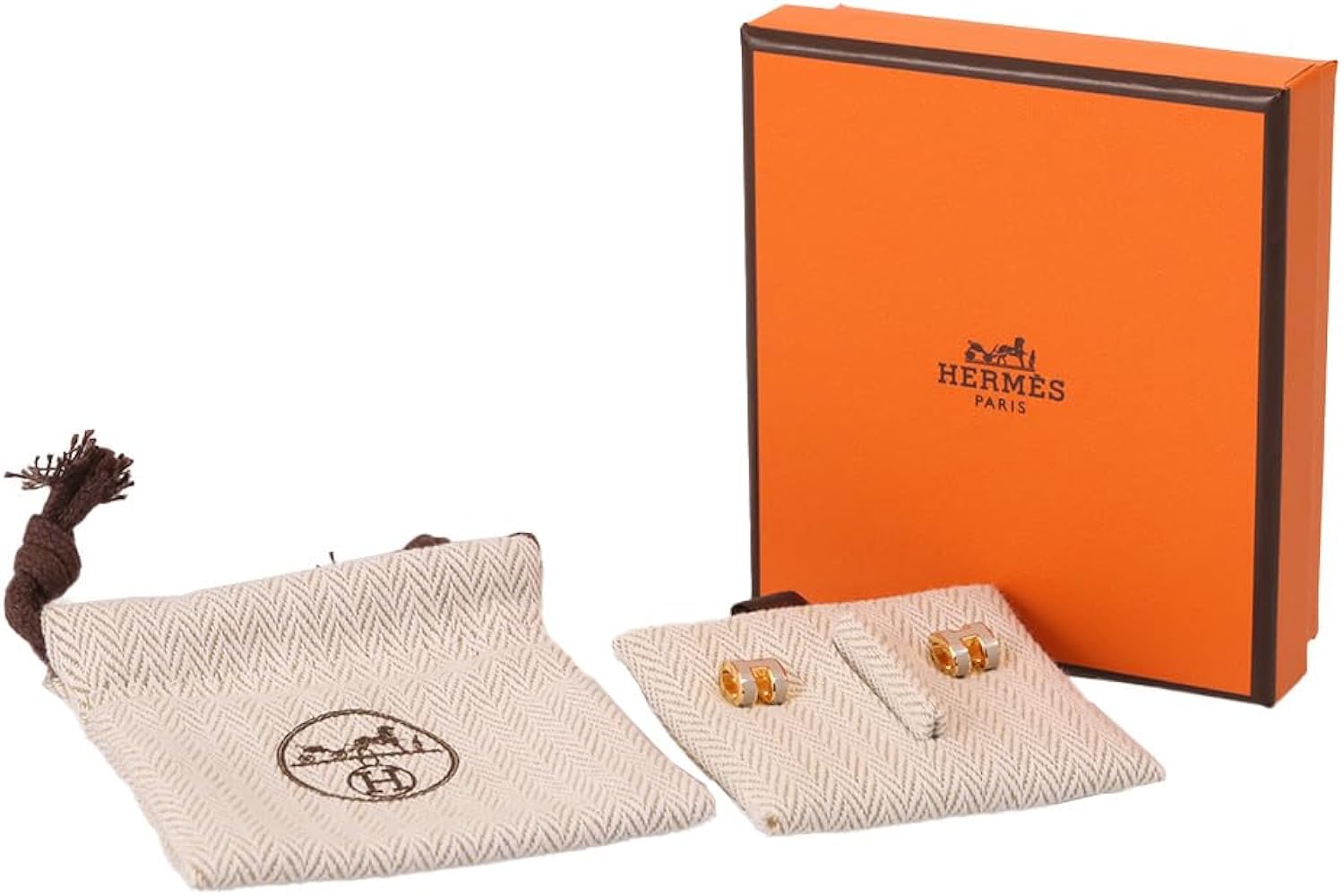 Amazon | [エルメス] ピアス ポップアッシュ ミニ ポップH マロン