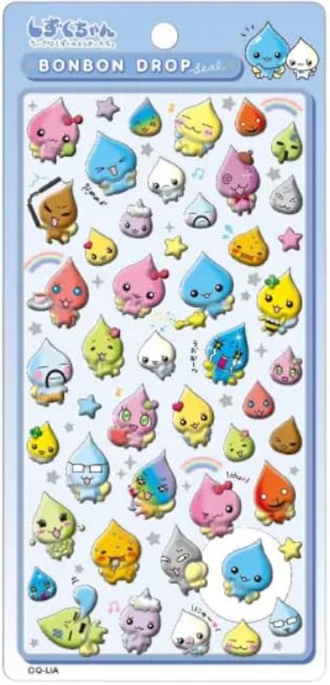 Amazon.co.jp: 【しずくの森のなかまたち】ボンボンドロップシール