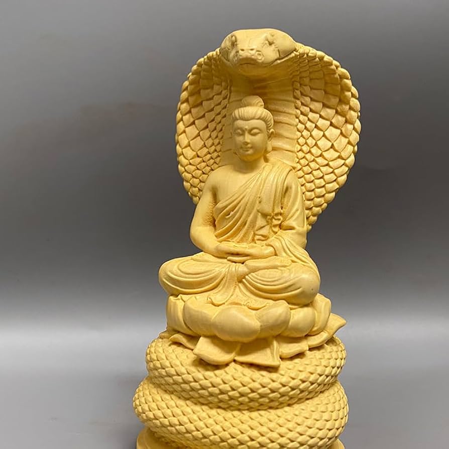 修縁堂】仏教工芸品 彩繪 金箔 釈迦牟尼 仏教美術 置物 仏壇 仏像 修縁