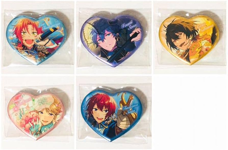 影片みか ホワイトデーハート缶バッジ あんスタ 影片みか ホワイトデー