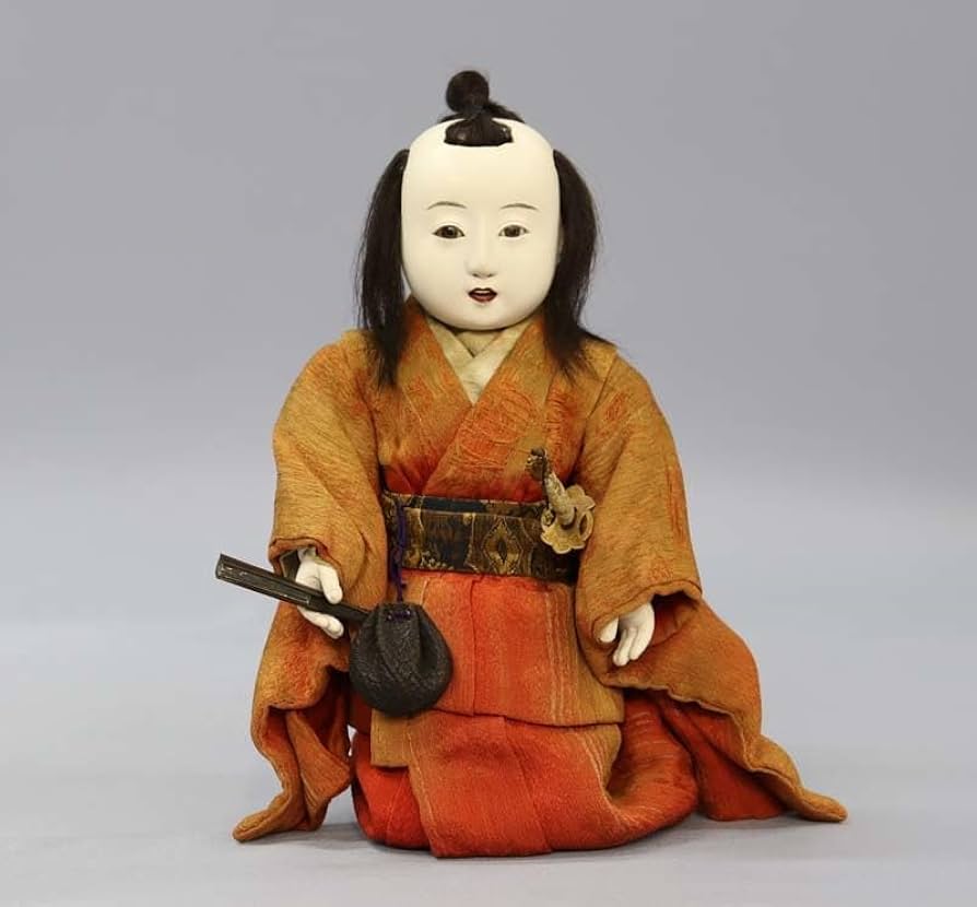 市松人形三つ折れ人形明治期難多し10号 37cm みつおれ人形おまとめ割引