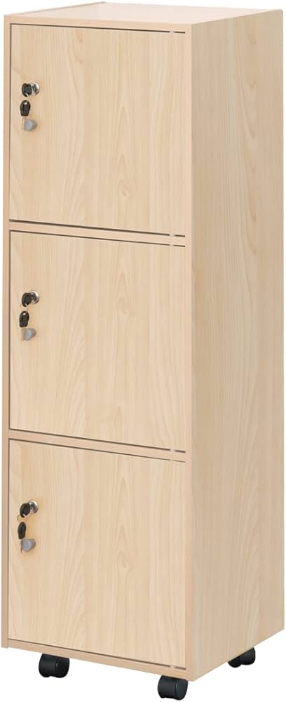 Amazon.co.jp: ottostyle.jp キャスター付 3段収納ボックス 35cm×30cm