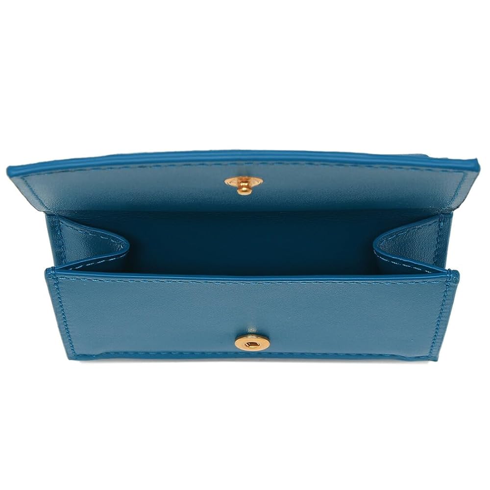 極美品】ボッテガヴェネタ イントレチャート 三つ折り財布 ターコイズ