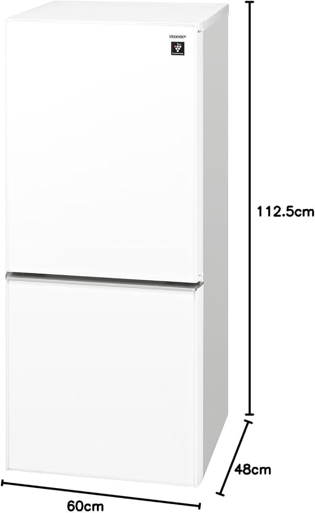 ☆シャープ SHARP SJ-GD14C-W 137L 2ドアノンフロン冷凍冷蔵庫◇上質感