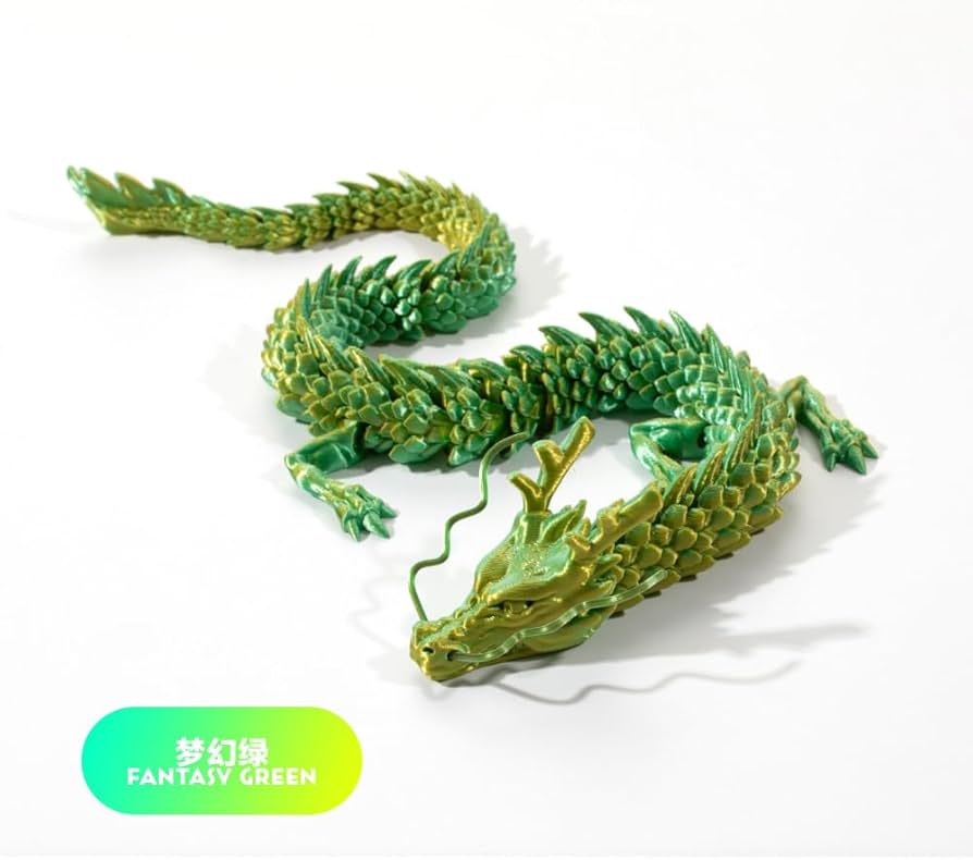 Amazon | ドラゴンフィギュア ドラゴンおもちゃ 3Dプリント 可動関節