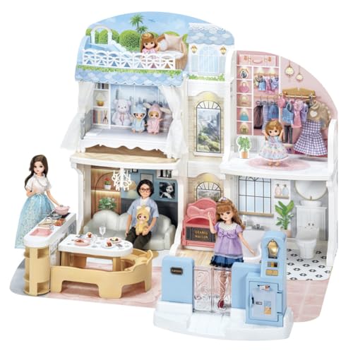 タカラトミー リカちゃん おしゃべりオートロック 2階建てのグラン