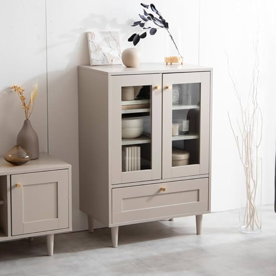 Amazon.co.jp: キャビネット ガラスキャビネット 食器棚 サイドボード