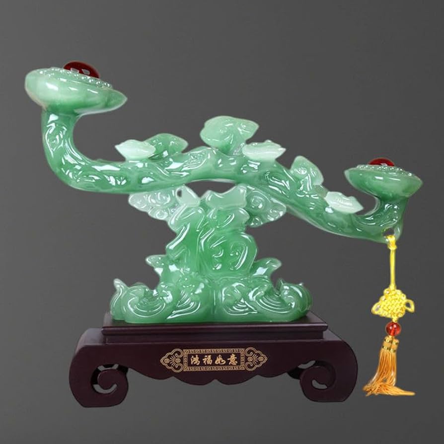 磁器海棠紅釉吉祥如意 置物 鎮宅辟邪 開運風水 招財装飾品 工芸品 美術