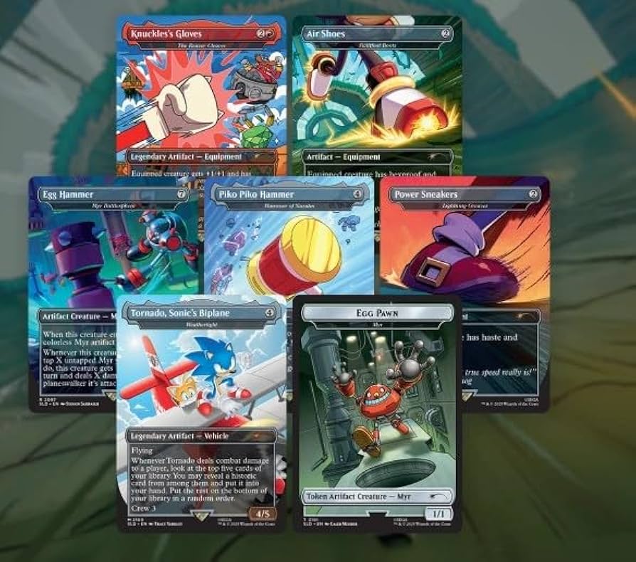 Magic the Gathering Secret Lair x Sonic The Hedgehog: Turbo Gear