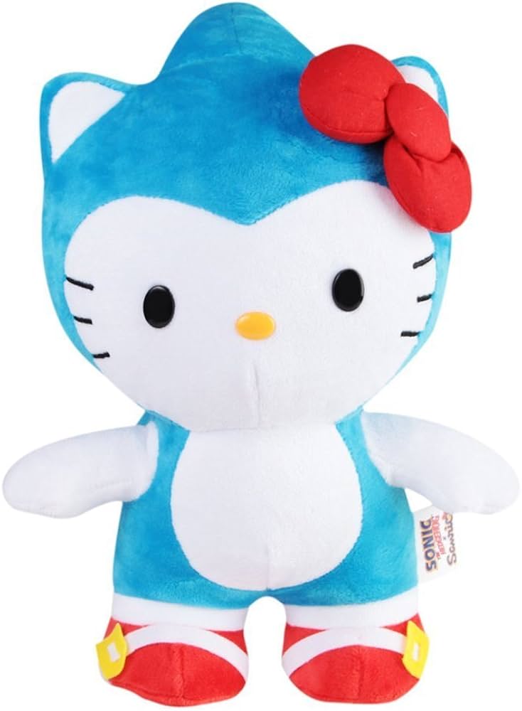 Amazon.co.jp: Sonic x Sanrio 25cm Plush: Blue Sonic x Hello Kitty