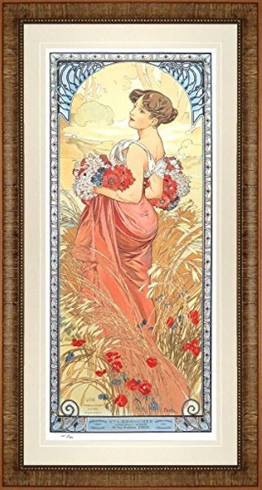 Amazon.co.jp: アルフォンス・ミュシャ『夏 四季(1900年版)』ジクレー