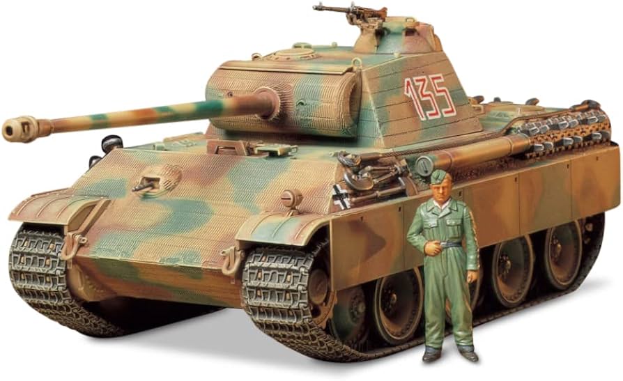 1／35ドイツ陸軍パンサーG戦車プラモデル完成品 1/35 ドイツ戦車