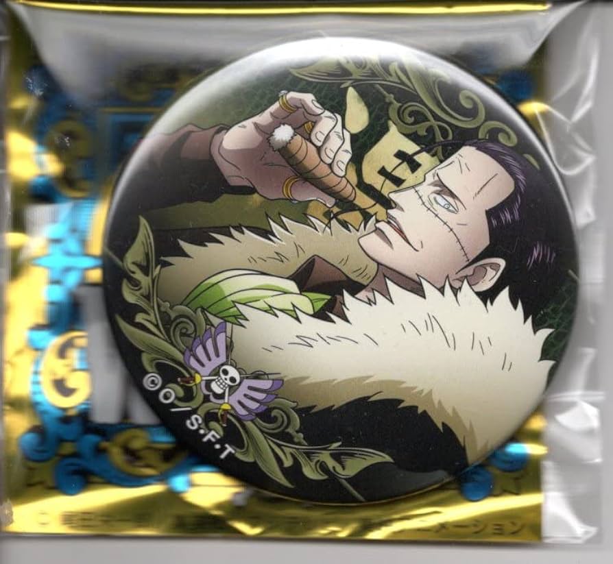 ワンピース 缶バッジ オールフェイス ミートザワンピース クロコダイル