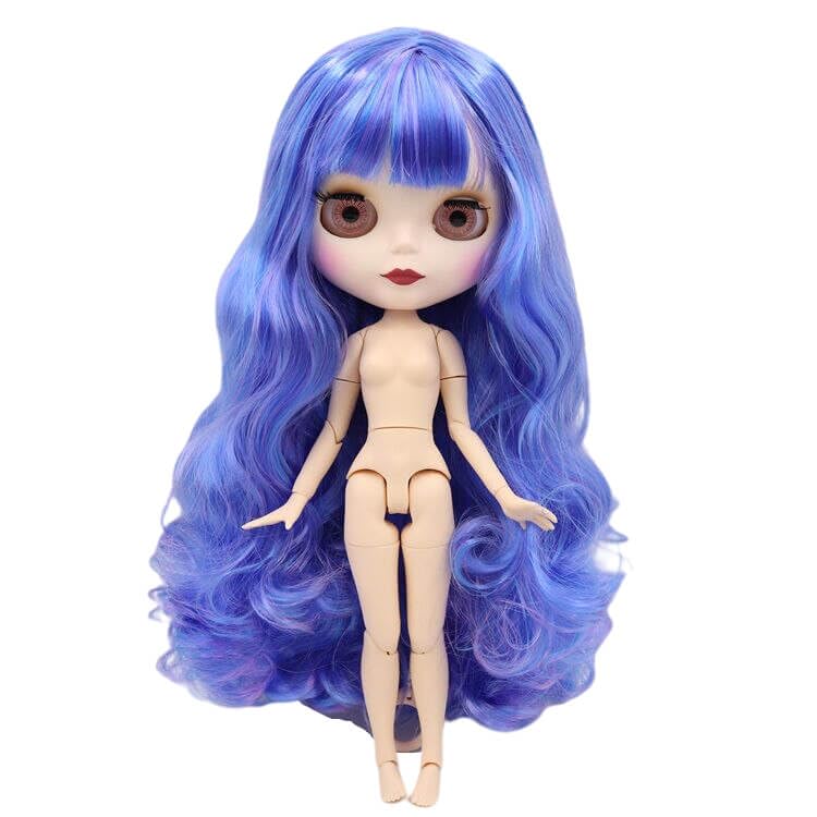 カスタムアイシードール 青髪の女の子 くびかしげ アウトフィット付き