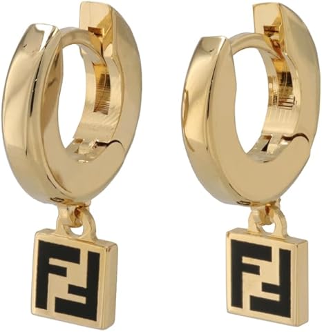 Fendi シルバー フープピアス オーロック ピアス クリスタル シルバー