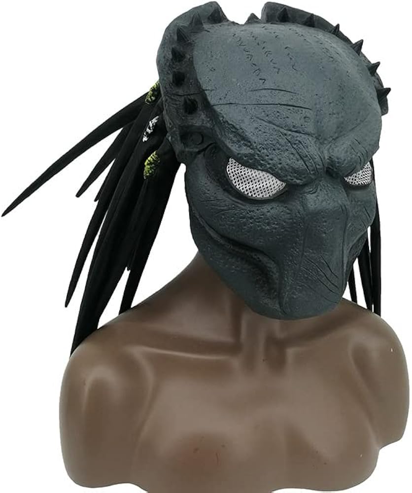 Amazon.co.jp: eLymwoo ハロウィン エイリアン プレデターマスク AVP