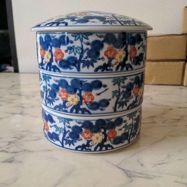 有田焼 龍峯 3段重 重箱（木箱付） 【公式通販】