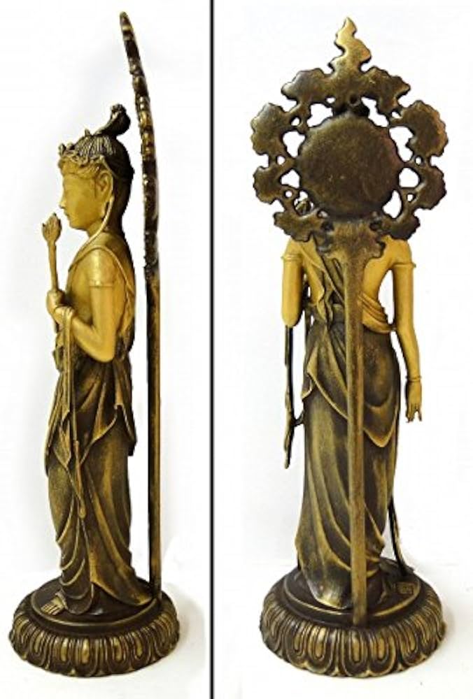 高村光雲原型 聖観音菩薩立像 仏教美術 骨董品 インテリア 置物 開運