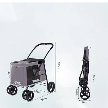 ペットカート 大型犬 折りたたみ式 耐荷重40kg