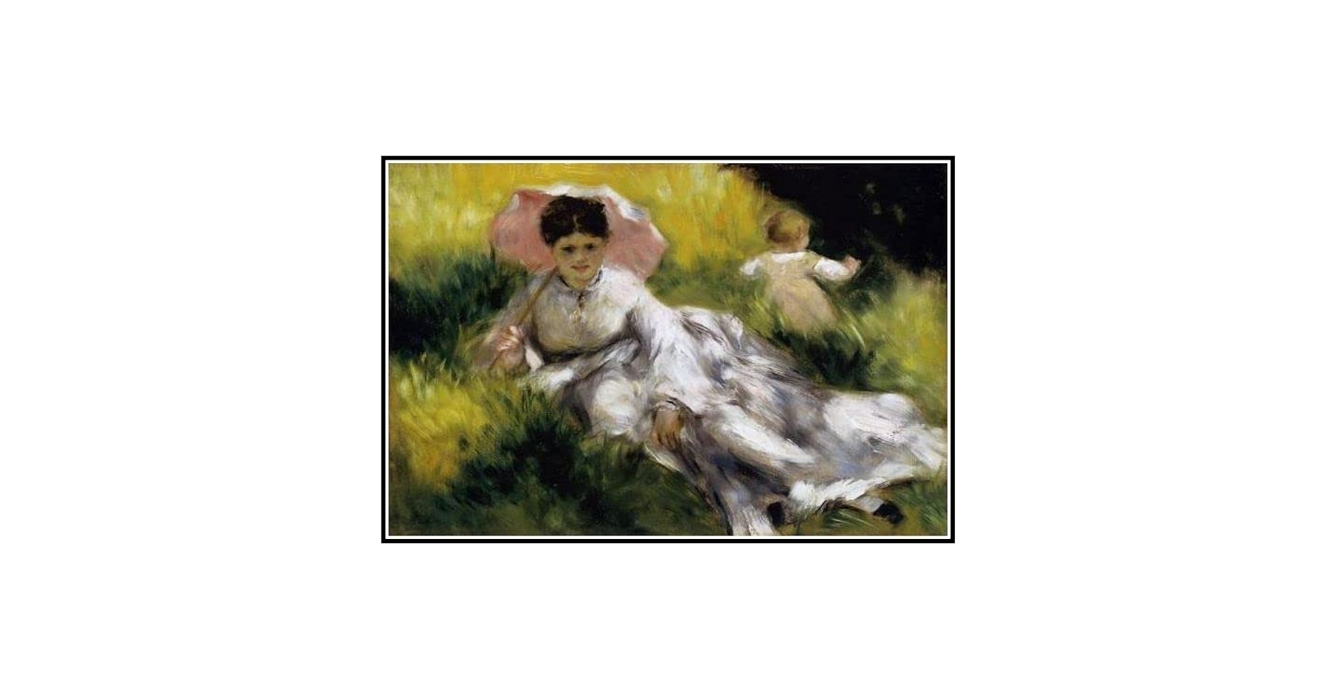 ◎ルノワール◎髪長き水浴の乙女◎肉筆◎油彩◎鑑定書◎