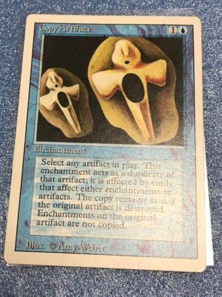 Amazon.co.jp: MTG コピーアーティファクト Copy 3ED Revised 青R レア