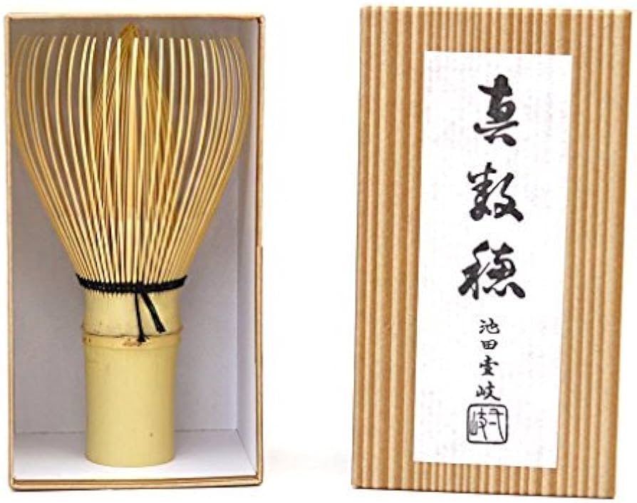 Amazon | 日本製 茶道具 茶筅 (茶せん) 白竹 真数穂 茶筅師 池田壹岐
