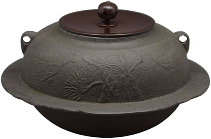 Amazon｜伊藤庄鋳造(Itousyouchuzou) 茶釜 茶色 サイズ:直径23.8x高さ