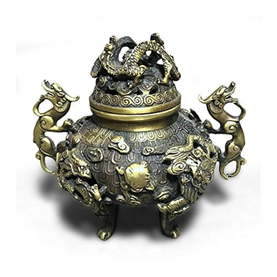 銅製 提梁暖手炉 竹節手提げ暖手炉 香炉 香道具 装飾品 工芸品 置物