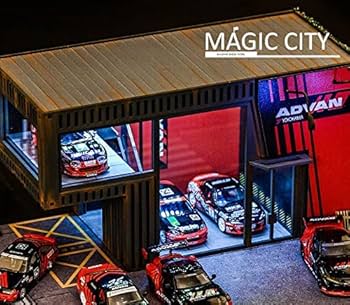 Amazon | 1/64 光る ジオラマ MAGIC CITY アドバン ガレージ advan