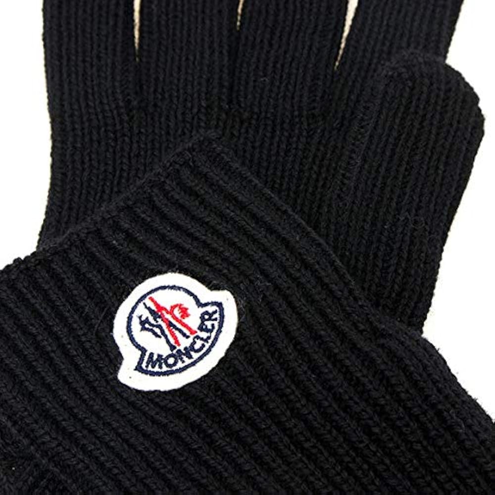 Amazon | [モンクレール] 手袋 メンズ 手袋 (グローブ) ブラック