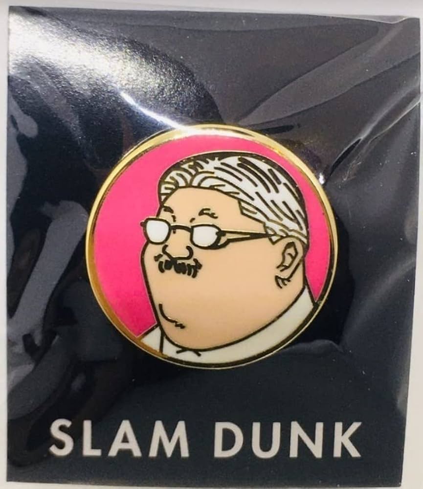 Amazon | スラムダンク Slam Dunk 安西先生 ピンバッジ | バッジ