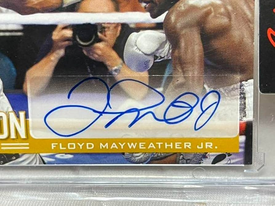 mayweather メイウェザー 直筆サインカード 世界4枚限定 mayweather