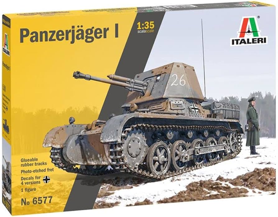 Amazon.com: Italeri 6577S 1:35 Panzerjager I Ger Hunter Building