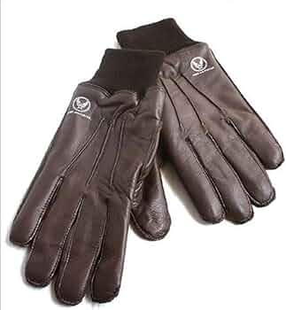 Amazon.co.jp: USタイプ A-10 レザーグローブ レプリカ (ブラウン, M